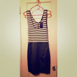Multi color, NWT, striped sleeveless dress by BCBG